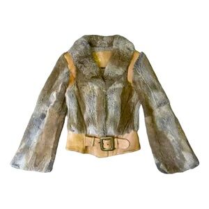 Mackage Rabbit Fur Bomber Jacket
